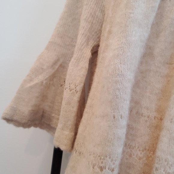 Anthropologie Feather Bone Whitby Bell Sleeve Sweater Merino Wool Alpaca Women - Picture 12 of 15